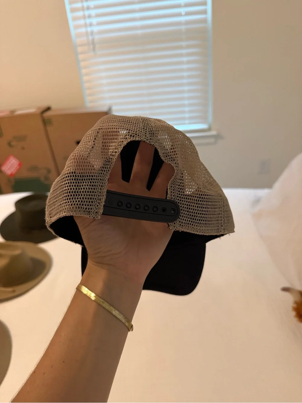 Philadelphia Eagles Black and Tan Trucker Hat
